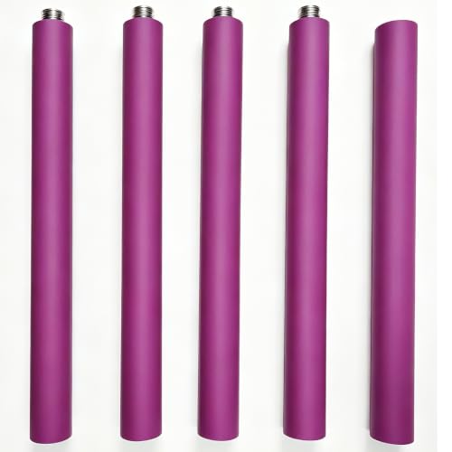 yoga stick is made of sturdy steel that is 5 feet high and an adjustable stretching stick, providing flexibility, agility, and balance. Covered with thick and comfortable foam layer - color: Purple