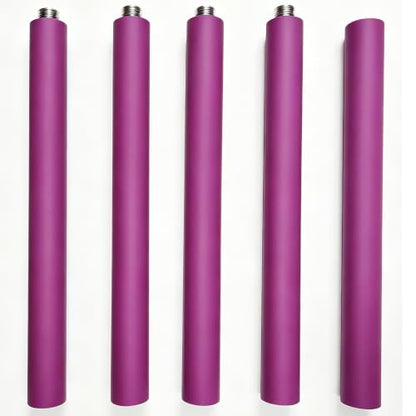 yoga stick is made of sturdy steel that is 5 feet high and an adjustable stretching stick, providing flexibility, agility, and balance. Covered with thick and comfortable foam layer - color: Purple