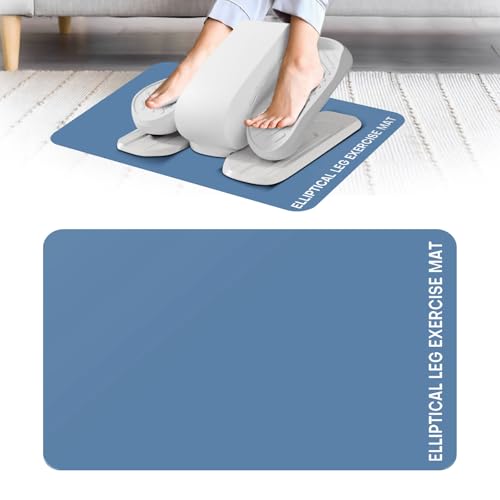 Under Desk Elliptical Mat - Non-Slip Exercise Equipment for Peloton Bike, Small Exercise Mat for Desk Workout Equipment - color: Sky Blue 1 Pc