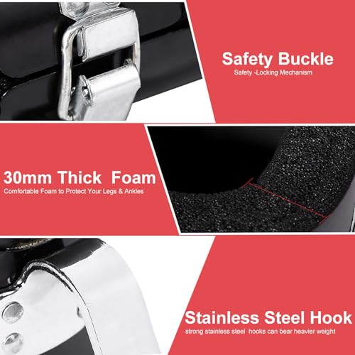 Zerone Boots Hanging Inversion Boots Solid Steel Boots Inversion Boots for Pull Up Hanging Hang Up Boots for Stretching Muscles, Relieving Back Pain