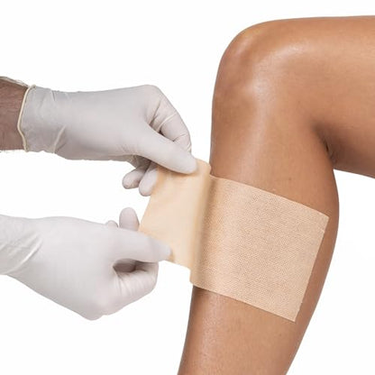 MEDSTOCK Non-Woven Fabric, Beige Fixer Roll, 2" x 11 yds, 1 Roll, Wound Care, Adhesive Dressing Tape, Medical Device Securer, Flexible and Soft, Stable and Dependable, Increases Patient Comfort - size: 2" x 11 yds
