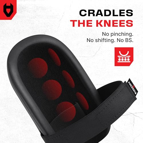 NoCry Gardening Knee Pads for Women and Men – Waterproof Foam Padding in a Lightweight Yet Durable Design; Easy to Wear with Adjustable Elastic Hook-and-Loop Straps – Ideal for the Garden and Yard Work - color: Black, style: 1-strap