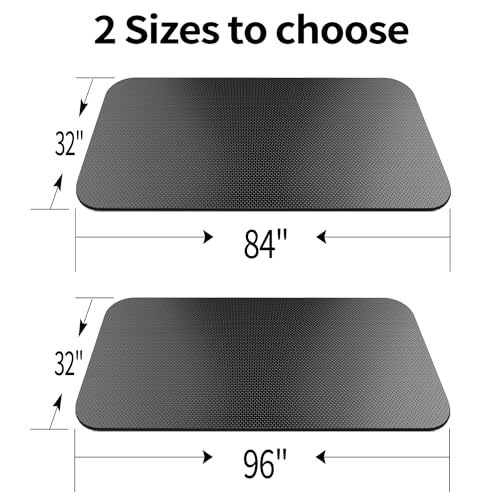 Large Exercise Mat,Exercise Equipment Mat,Treadmill Mat, Exercise Bike Mat, Workout Mats for Home Gym Mats Gym Flooring Rubber Workout Mat Fitness Mat Large Yoga Mat Cardio Mat for Weightlifting, Jump Rope, Non-slipping - color: 96"L x 32"W