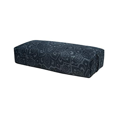 yogadesignlab | The Yoga Bolster | Comfortable, Supportive Eco-Friendly Luxury Yoga Cushion | Recycled Plastic Bottle Microfiber | Natural Cotton, Foam Filling