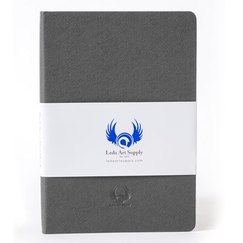Square-Shaped Sketchbook, 5.5 x 5.5 inches, Lays Flat Flexible Sketch Book for Artists, Ideal for Ink, Water Color, Pen, Pencils, 160 Tear Resistant Pages, Size: Square Small, Leda Art Supply (Iris) - size: Small square (Iris)