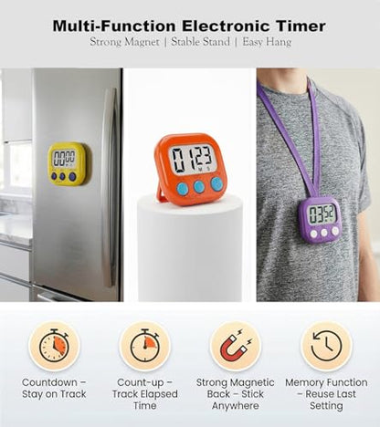 Digital Timer for Classroom Teachers Students, Magnetic Countdown Timer