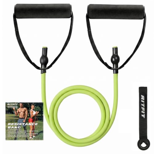 RitFit Single Resistance Bands with Handles Door Anchor for Home Gym - size: 8-12lbs