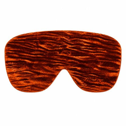 Handmade Opulence Yoga Eye Pillow - Weighted Flaxseed Fill, Lavender Aromatherapy, Satin & Velvet, Adjustable Strap - Ideal for Meditation & Restful Sleep - Copper - TEMFL-CP - color: Copper