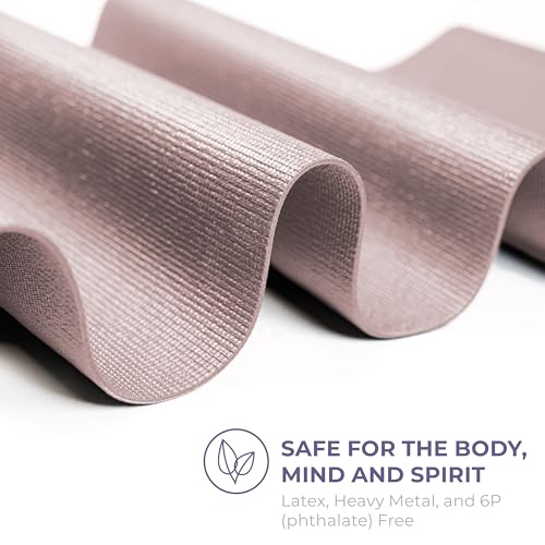 Voyage 5mm Studio Yoga Mats, 10 Pack, 72x24in | Extra Long, Anti-Tear Exercise Mats for Workout, Stretching, Fitness - Non Slip Gym Mats for Home, Schools and Studios - color: Lilac