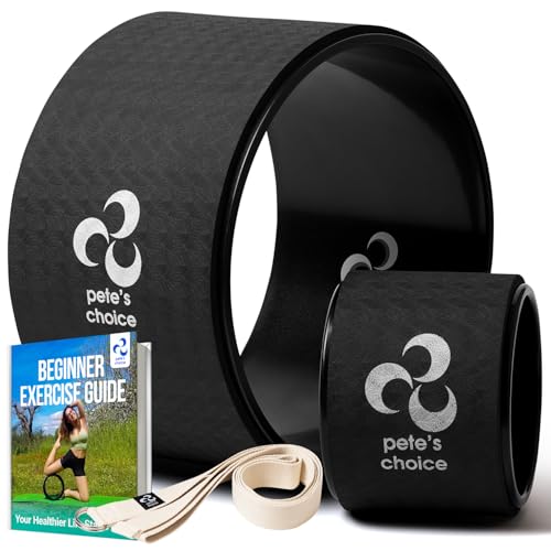 Yoga Wheel Set - Extra Wide Jumbo Wheel & Mini Massage Wheel