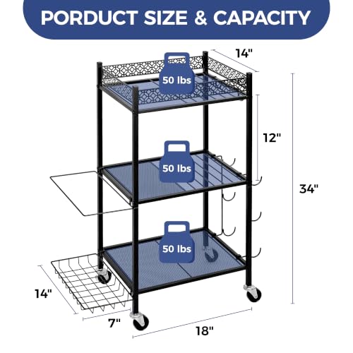 Yoga Mat Storage Rack with Wheels Home Gym Essentials