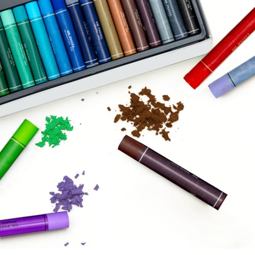 Oil Pastels Set, Soft Round Oil Pastel Sticks for Artists & Adult Beginners, Drawing, Sketching & Blending (36 Colors) - color: 36 Colors