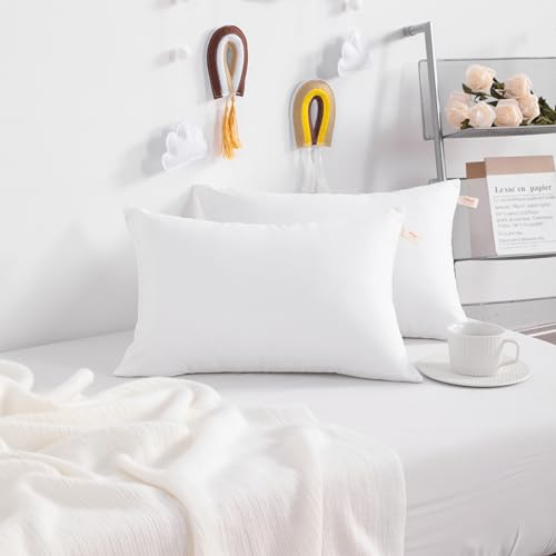 NTBAY Toddler Pillows, Set of 2, 13"x18", White - color: White, size: 13"x18"