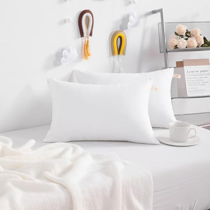 NTBAY Toddler Pillows, Set of 2, 13"x18", White - color: White, size: 13"x18"