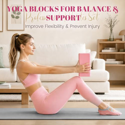 Pilates Kit for Women, At Home Equipment Set for Full Body Workout - color: Pink