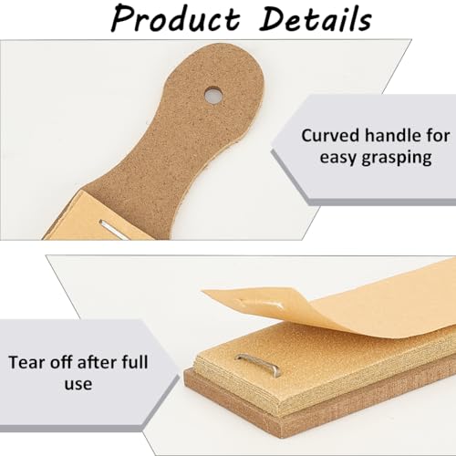 GORGECRAFT 6Pcs 3 Styles Sandpaper Pencil Sharpener 10x2.5cm Sketch Sandpaper Pointed Flat Oval Artist Sanding Blocks Papers Professional Pastel Sticks Sharpener Board for Adults Sketching Hobbyist - style: Pointed& Flat& Oval-10 Sheets Paper
