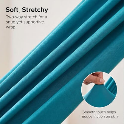 Blue-Green Gradient & Dark Green Aerial Yoga Hammock (400x180 cm / 157"x71"), Soft Silk Swing for Anti-Gravity Yoga, Inversion Therapy, Ideal for Strength, Flexibility Training and Stress Relief - color: Dark Green