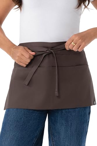 Chef Works Unisex Waitress Apron - color: Espresso
