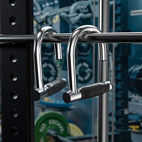 Upgrated Pull Up Assistance Resistance Bands Handles, Unique Steel Stretch Elastic Exercises Band Attachment Handles with Rubber for Pull-up Bars Workouts Home Gym