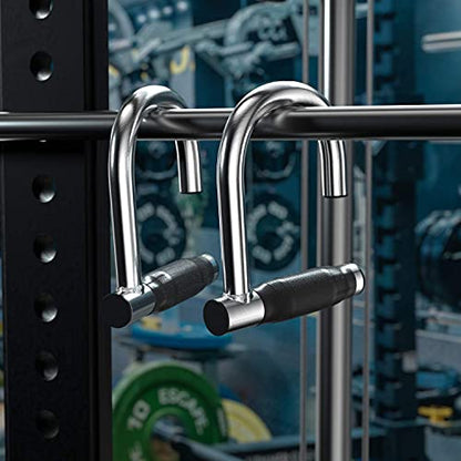 Upgrated Pull Up Assistance Resistance Bands Handles, Unique Steel Stretch Elastic Exercises Band Attachment Handles with Rubber for Pull-up Bars Workouts Home Gym