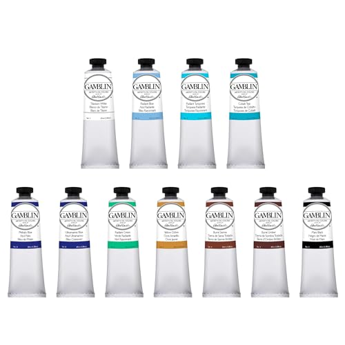 Gamblin Artist Oil Paint Set For Professionals - SEASCAPE SET - 37ml Tubes