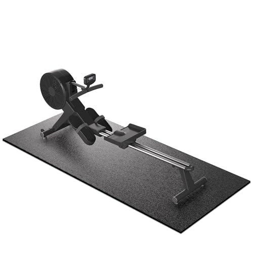 GymCope Treadmill Mat for Hardwood Floor Carpet 7'x3'/6'x3'/6'x2.5'/4'x2' - color: 84"x36"x6mm-black
