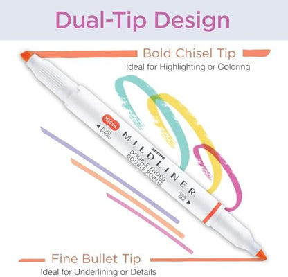 Zebra Pen MILDLINER Highlighter & SARASA Clip Gel Set, Assorted, 14-Pack | Includes 7 MILDLINER Highlighters and 7 SARASA Clip Gel Pens, Ideal for Journaling, Planners, and Note-Taking (10014) - style: Notetaking and Creative Planning Set