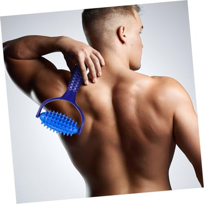 OUNONA Handheld Massage Stick Roller for Deep Tissue Muscle Relief Portable Abs PVC Body Massager Suitable for Neck, Back, Legs, for Yoga Enthusiasts and Sedentary Individuals
