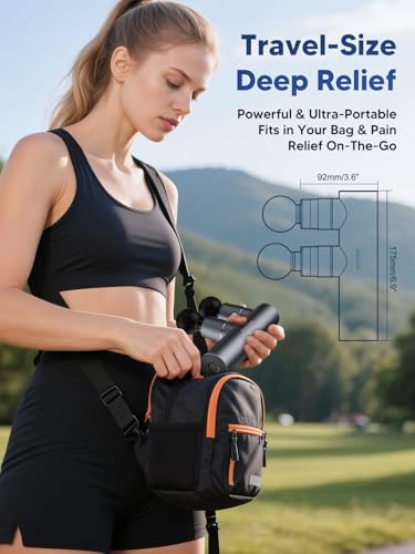 arboleaf Mini Massage Gun Deep Tissue, Portable Percussion Muscle Massager - color: Darkgray