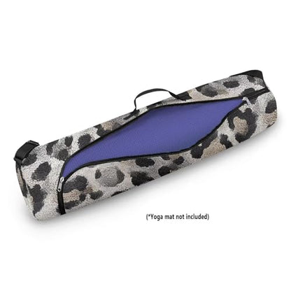 Yoga Mat Bag for Women & Men Full-Zip Yoga Mat Carrier Bag for Class Workout Park with Adjustable Strap - color: Black Spot