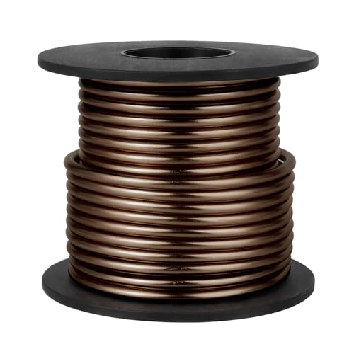 8 Gauge Aluminum Wire for Craft 32.8FT Brown Bendable Aluminum Wire Bulk | 3mm Flexible Aluminum Armature Crafting Wire Roll for Sculpting DIY Jewelry Making - color: Brown, size: 8 Gauge