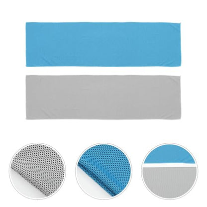 TOYANDONA 2 Pack Cooling Towels for Sports Neck Cooling Towel Quick Dry Sweat Wipe Towels for Running Yoga Tennis Swimming Outdoor Workouts 39.37 X 11.81 X 0.11 in