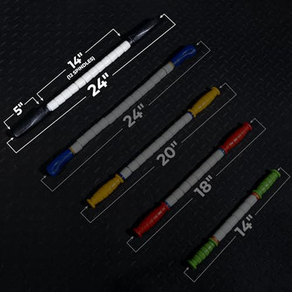 The Original Massage Stick - Self Myofasical Release Muscle Roller Stick - 24" Stiff Stick - color: Stiff Body Stick (Black)