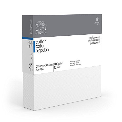 Winsor & Newton Professional Cotton Canvas, 8" x 8" Deep Edge - size: 8" x 8", style: Cotton Deep Edge