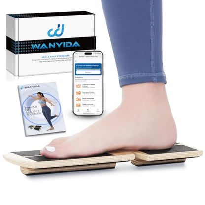 Ankle Foot Strengthener Exerciser for Sprained, Single Leg Balance Board, Posture Corrector, Foot Stretcher for Plantar Fasciitis Relief