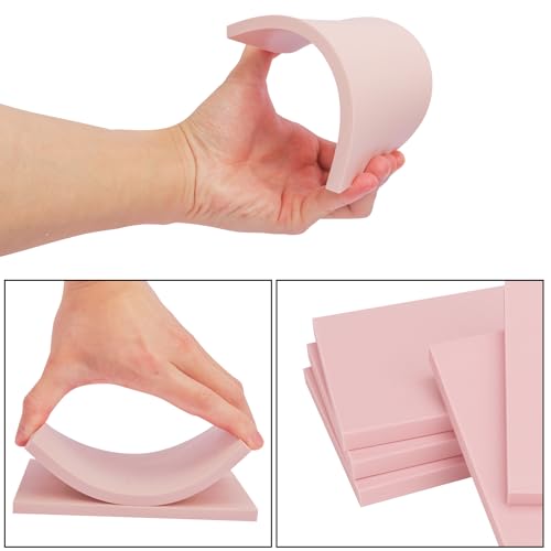 25 Pcs 4"x6" Rubber Linoleum Stamp Carving Blocks for Printmaking, Linocut Artists, Crafts - Light Pink by KUKLIPJIM - color: 25 Pcs 4"x6" Light Pink, size: 25 Pcs 4"x6"