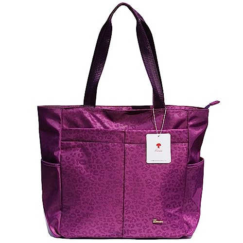 ESVAN Original Floral Tote Bag Large Shoulder Bag with Multi Pockets for Gym Travel Beach Daily Bags - color: A2