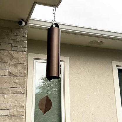Woodstock Chimes Heroic Windbell Wind Chime for Outside 40" Grand Large Copper,Deep Tone Sound, Outdoor Decor for Patio, Porch, Garden HWXLC