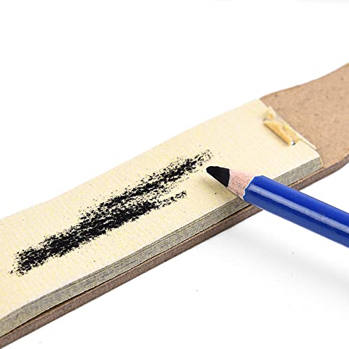 3pcs Sandpaper Sharpener 6.2x0.9 Sketch Drawing Sandpaper Colored Pencil Pastel Sticks Crayons Charcoal Sharpener Lead Pointer Art Drawing Tool 12sheets/pcs Artist Sketch Adult