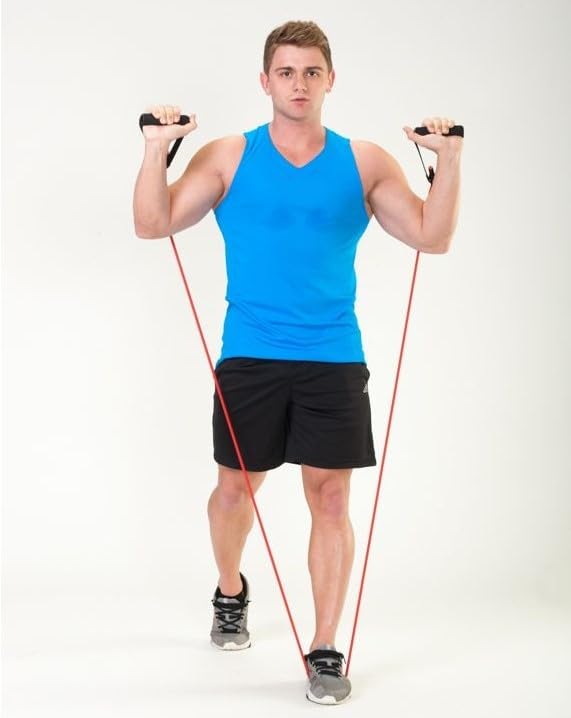Black Mountain Products New Strong 25 -Pounds Resistance Bands - color: Red