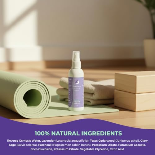 SwaytAway Fitness Mat Mist with Towel, 4oz Travel Size, 1 Pack, Lavender - size: 4 oz - 1 Pack