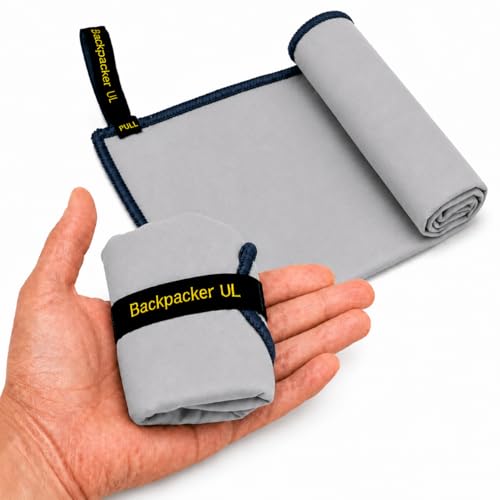 Backpacking Ultralight Quick Dry Microfiber Soft Fast Drying Hand and Face Towel Wash Cloth Camping Yoga Hiking Active Lifestyle Small (Gray, Small) - color: Gray, size: Small
