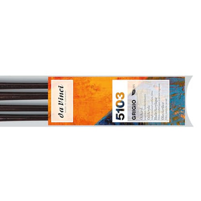 da Vinci Oil & Acrylic Series 5103 Grigio Synthetic Paint Brush Set, Multiple Sizes, 4 Brushes (Series 7195, 7495, 7795) - style: Grigio Oil Starter Set