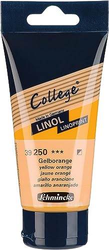 Schmincke College Linol, lino printing set 8 x 75 ml, 84 708 097 | artist's lino printing inks in study quality, uniform print - size: 8 x 75 ml