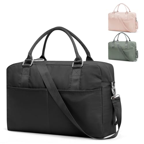 Gym Bag for Women,Travel Duffle Bag for Travel with Wet Pocket Weekender Overnight Carry On Tote Bag Luggage Bag with Trolley Sleeve Personal Item Travel Bag Hospital Diaper Bag Black - color: M1-Black