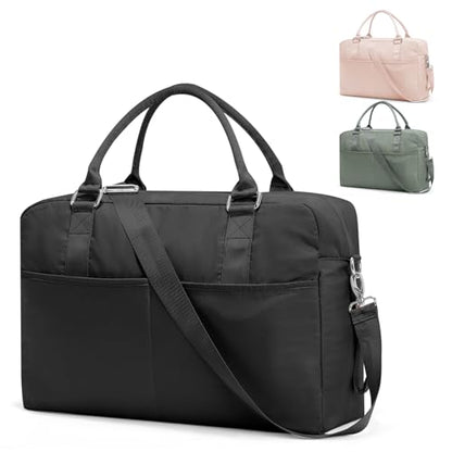 Gym Bag for Women,Travel Duffle Bag for Travel with Wet Pocket Weekender Overnight Carry On Tote Bag Luggage Bag with Trolley Sleeve Personal Item Travel Bag Hospital Diaper Bag Black - color: M1-Black