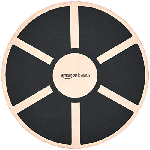 Amazon Basics Wood Wobble Balance Trainer Board, Slip Resistant, for Exercise and Core Strength