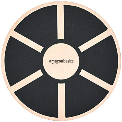 Amazon Basics Wood Wobble Balance Trainer Board, Slip Resistant, for Exercise and Core Strength