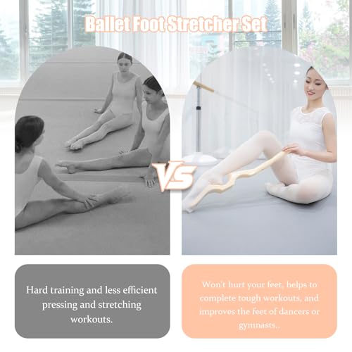 Ballet Foot Stretcher Set, Original Dance Foot Stretcher Ballet Training Equipment for Easy Carry for Easy Carry for Dancers, Yoga People