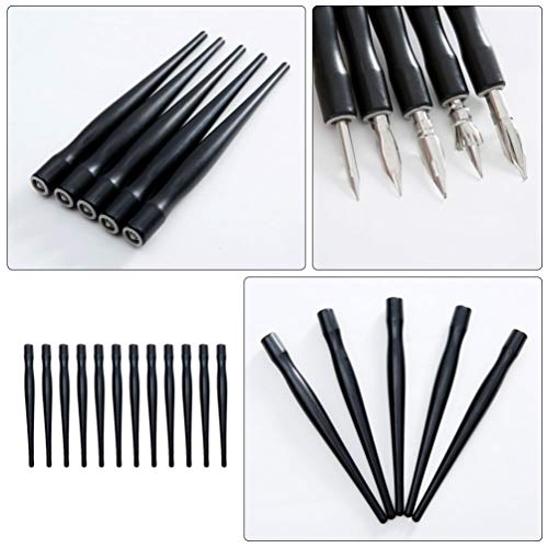 TOYANDONA 12pcs Plastic Comic Nib Holders Dip Pen Holder Manga Cartoon Comic Drawing Painting Ink Manga Painting Kit Tool Calligraphy Dip Pen Holders for Cartoon Comic Drawing